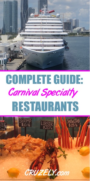 Complete Guide to Carnival Specialty Restaurants (Costs, Food, and More)