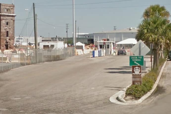 Port of Charleston taxi entrance