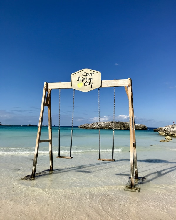 Swings on Great Stirrup Cay