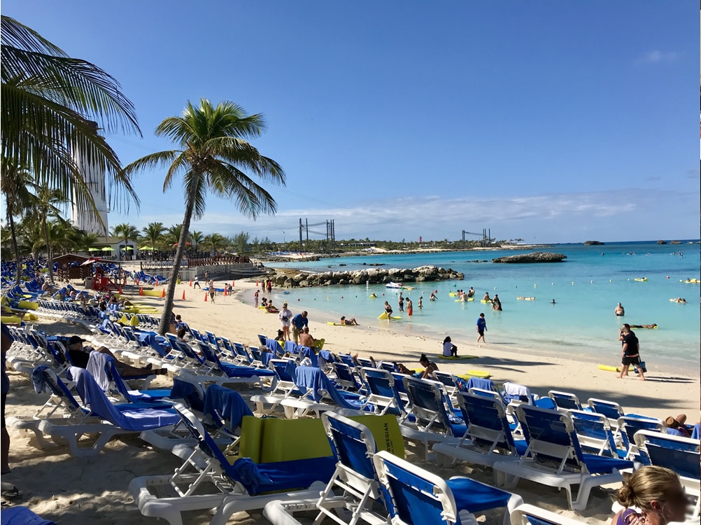 Panoramic of Great Stirrup Cay, Norwegian Cruise Lines' private island