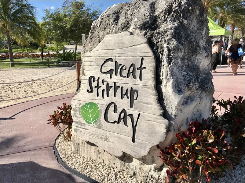 Great Stirrup Cay rock