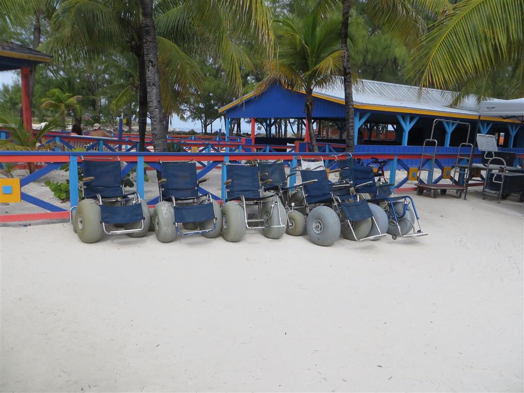 Wheelchairs on the beach