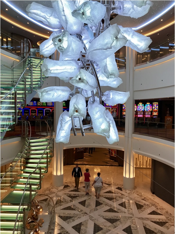 Center atrium on Norwegian Encore