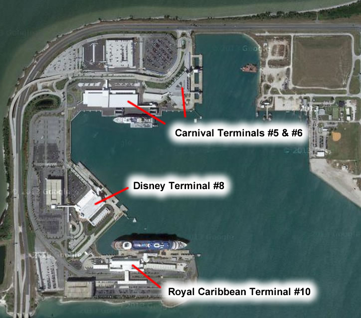 Port Canaveral terminal map